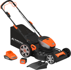 Yard Force YF60VRX Lawn Mower 21″ w/ Lithium-Ion Battery and Fast Charger 60V New