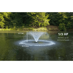 Scott Aerator | DA-20 Display Fountain Aerator for Small Ponds to Large Ponds