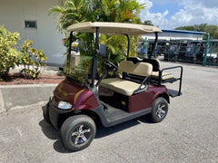 2019 E-Z-GO RXV Elite Lithium Burgundy Golf Cart for Sale