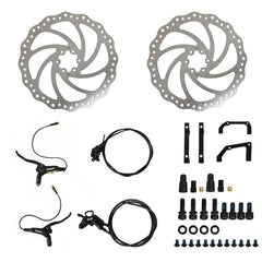 Eunorau | ENA 4-Piston Hydraulic Brake Sensor Set with 203MM Disc Brake Rotors | ENA-HYDRAULIC4P