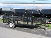 Premier 7 x 12 Landscape Utility Trailer – Mesh Sides & ATV Ramp