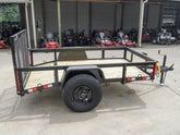 5×8 Powder Coated Dovetail Utility Trailer Single 3,500lb Axle