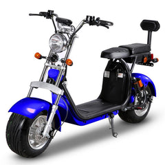 SoverSky | SL1.0P Fat Tire Chopper Scooter | 2000W 60V Dual Battery - Red 40Ah-SL1.0Pro
