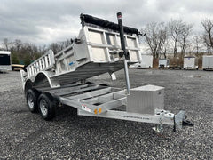 Cargo Pro 6 x 12 Aluminum Dump Trailer – Ladder Ramps