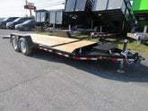 BWise 7 x 20 Low Profile Split-Tilt Equipment Trailer – Gravity Tilt