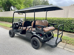 2026 E-Z-GO Express 6 Gas Lifted Black Golf Cart for Sale