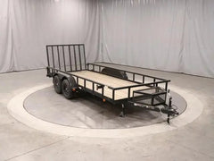 6×16 Heavy-Duty Tandem Axle Utility Trailer – 2025 Steel Frame with Wood Deck
