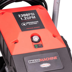 SIMPSON 1.2-GPM Clean Machine 2300 PSI 1.2-GPM Cold Water Electric Pressure Washer with 3 Spray Tips (Battery Included) CM60976