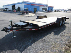 BWise 7 x 20 Low Profile Split-Tilt Equipment Trailer – Gravity Tilt