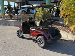 2020 E-Z-GO RXV Elite Lithium Red Streaker Golf Cart for Sale (Red Streaker)