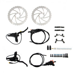 Eunorau | 2-Piston Hydraulic Disc Brake Sensor Set with 180MM Brake Rotors for BBS/ENA motor kits&eBike Upgrade | ENA-HYDRAULIC