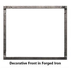 American Hearth | Boulevard Forged Iron Frame Distressed Pewter 48 in | DFF48FPD