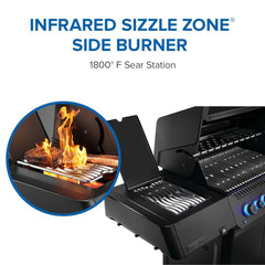 Napoleon | Phantom Prestige 500 Connected, Natural Gas Grill with Infrared Side and Rear Burner, Matte Black | P500VXRSIBNK-PHM