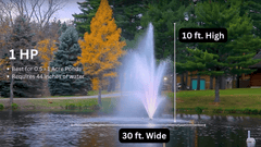 Scott Aerator | Amherst Display Fountain for Small, Medium, Large, and Commercial Ponds