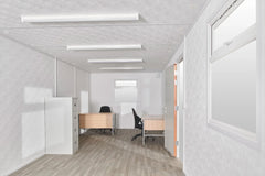32Ft x 10Ft Jackleg Plastisol Office Cabin