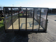 Premier 7 x 12 Landscape Utility Trailer – Mesh Sides & ATV Ramp