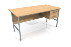 Site Office Single Pedestal Desk (1500m)