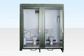 1+1 Double Mains Toilet 8Ft x 5Ft (Bottle Green)