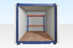 Adjustable, Heavy Duty Two Tier Racking For Rear Of Container