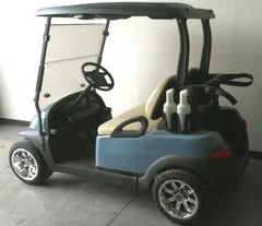 Blue 48v Electric Club Car Precedent Golf Cart with Custom Rims & Tires