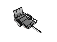 Carry-On Trailer 4-ft x 7-ft Steel Mesh Utility Trailer