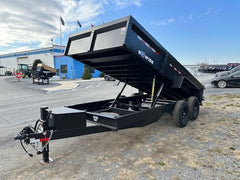 BWise 7 x 16 Low Profile Dump Trailer – Telescopic Cylinders