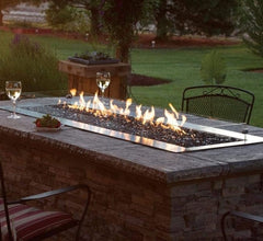 American Hearth | Carol Rose Outdoor Linear Fire Pit 48 in | OL48TP10N