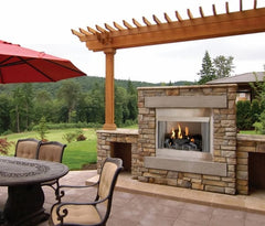 American Hearth | Carol Rose VentFree Outdoor Firebox 42 in Coastal Collection | OP42FB2MF