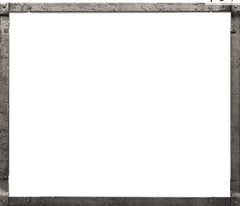 American Hearth | Rushmore Forged Iron Frame 35 in Distressed Pewter | DFF35FPD