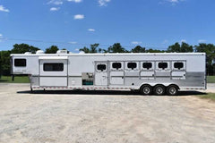 2005 Sundowner Sunlite 6LQ Horse Trailer with 11′ Short Wall 725 Grand Sierra 8612GLQ MidTack