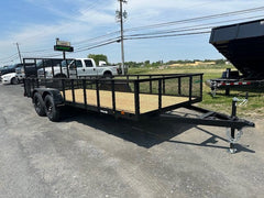 Carry-On 7 x 18 Landscape Utility Trailer – Mesh Sides