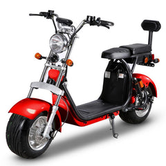SoverSky | SL1.0P Fat Tire Chopper Scooter | 2000W 60V Dual Battery - Black 40Ah-SL1.0Pro