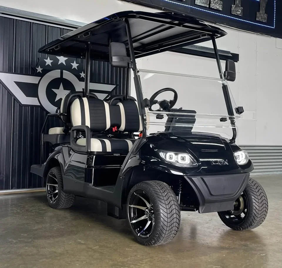Black 2024 Icon EV I40 Golf Cart for Sale
