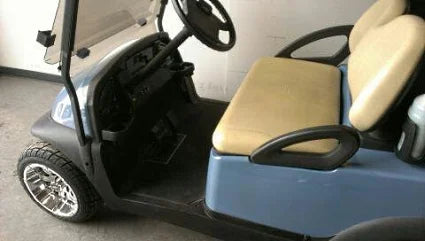 Blue 48v Electric Club Car Precedent Golf Cart with Custom Rims & Tires