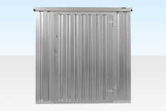4m x 2.1m Flat Pack Container Store – Galvanised