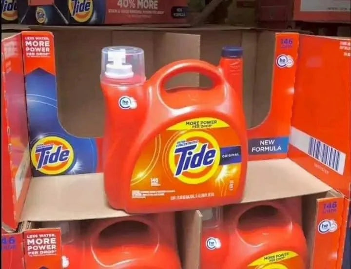 Tide liquid laundry detergent pallets