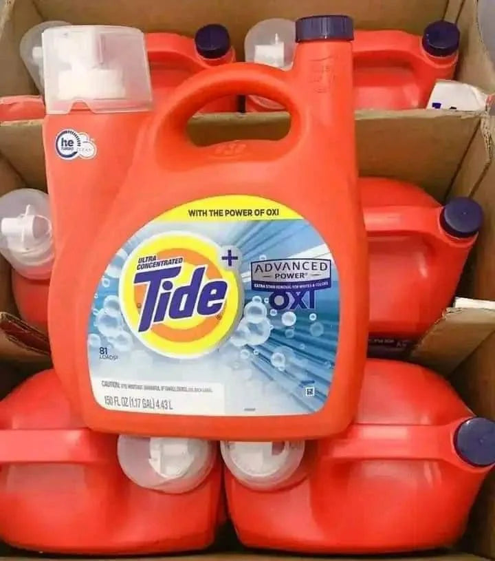 Tide liquid laundry detergent pallets