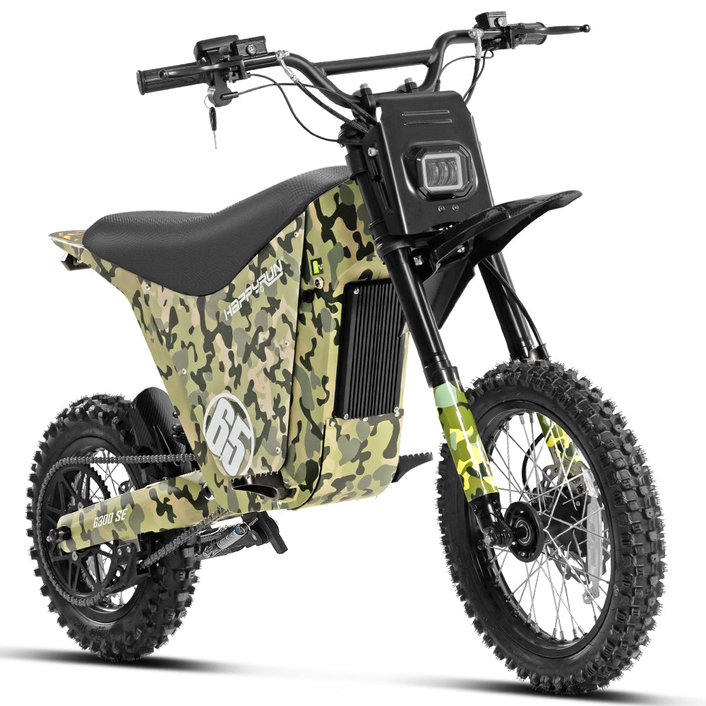 HappyRun G300 SE Electric Mini Dirt Bike with Mid-Drive for Teens & Adults