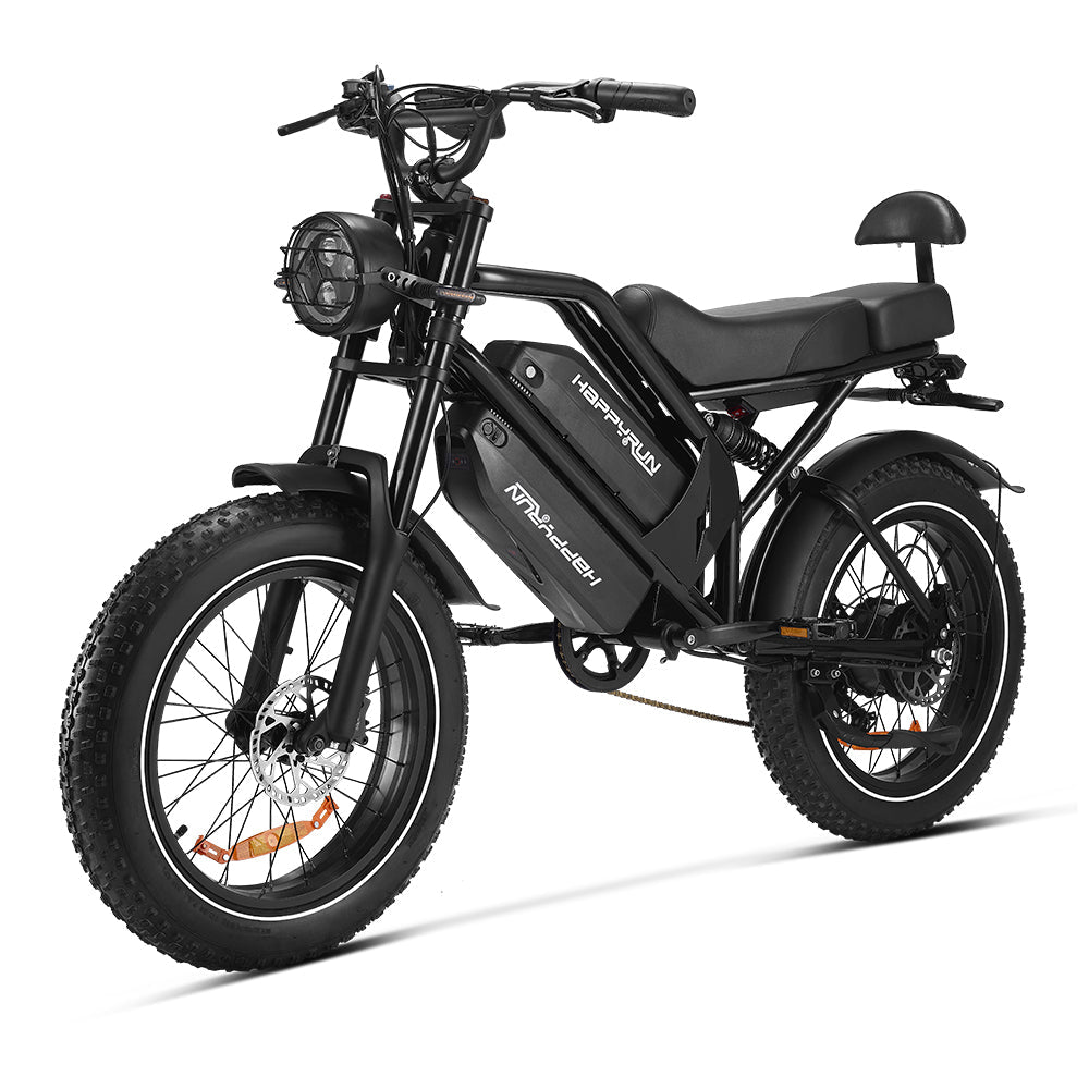 HappyRun | G70 Dual-Battery Electric Cargo Bike – 750W (2000W Peak), 48V 26Ah, 85-Mile Range, UL 2849 Certified