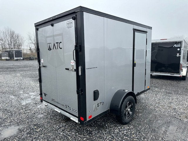 ATC 6 x 10 Aluminum Enclosed Cargo Trailer – Black Trim