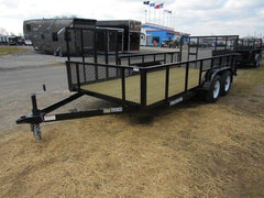 Premier 7 x 16 Landscape Utility Trailer – Mesh Sides &amp; ATV Ramp