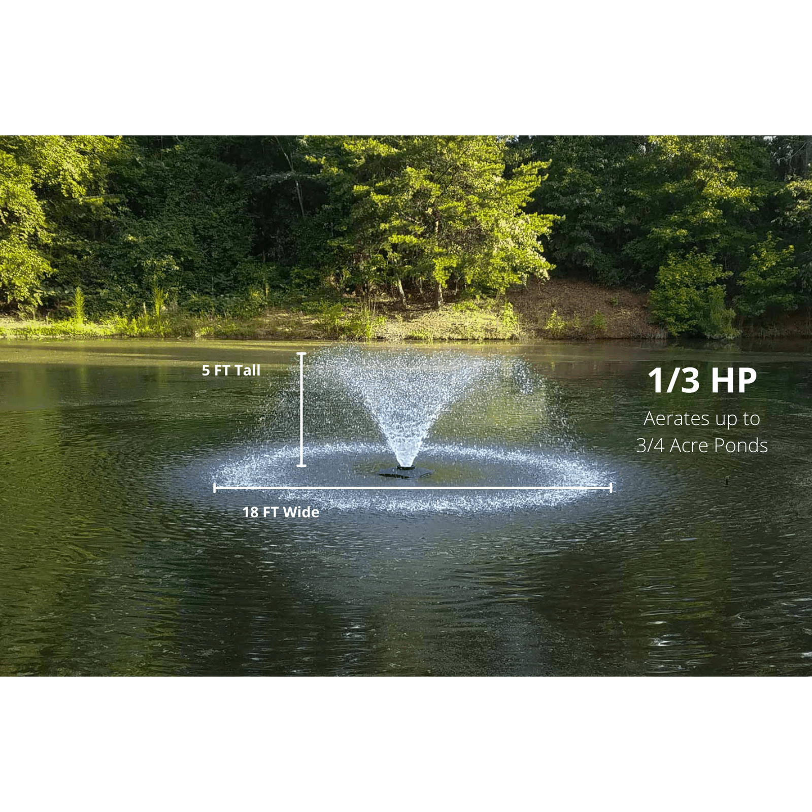 Scott Aerator | DA-20 Display Fountain Aerator for Small Ponds to Large Ponds