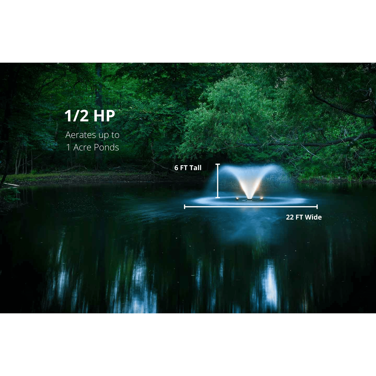 Scott Aerator | DA-20 Display Fountain Aerator for Small Ponds to Large Ponds