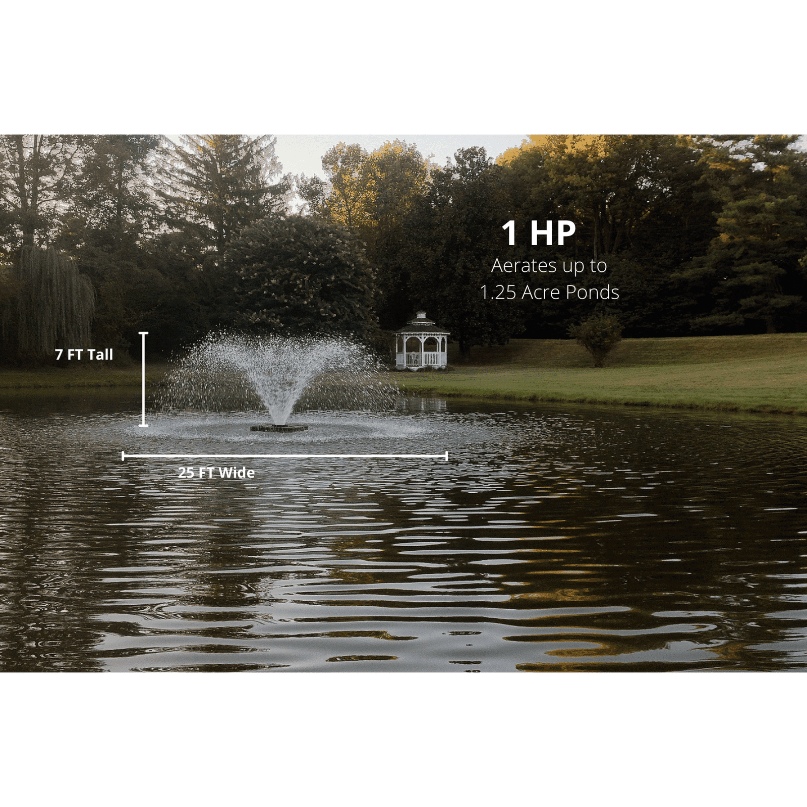 Scott Aerator | DA-20 Display Fountain Aerator for Small Ponds to Large Ponds