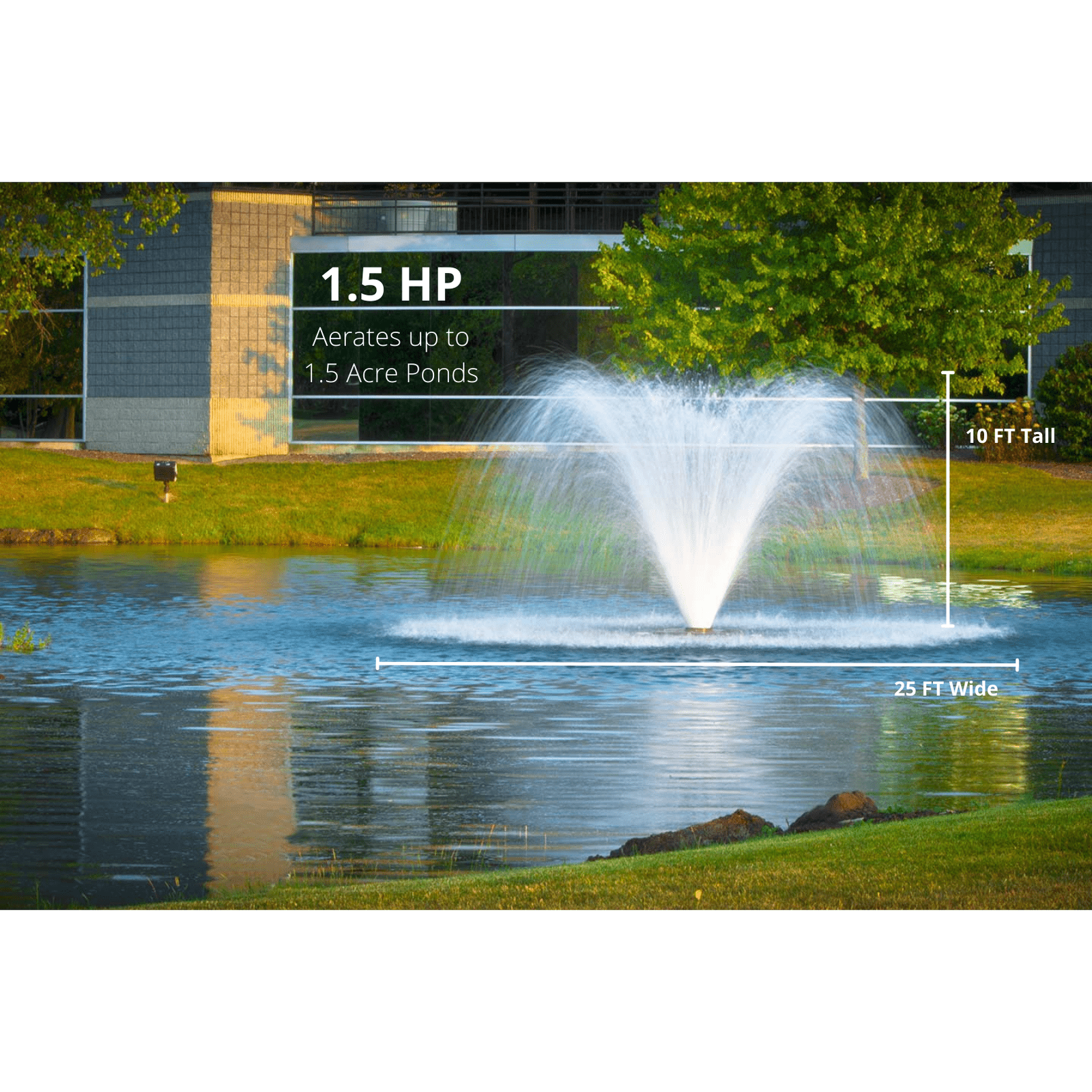 Scott Aerator | DA-20 Display Fountain Aerator for Small Ponds to Large Ponds