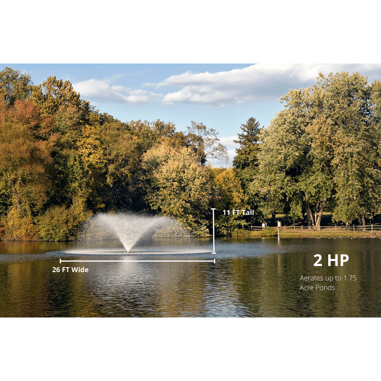 Scott Aerator | DA-20 Display Fountain Aerator for Small Ponds to Large Ponds