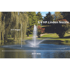 Kasco Marine | J Series Decorative Display Fountain 3/4 HP for Small Ponds