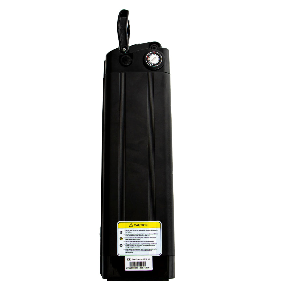 Eunorau | 48V12.5Ah/17.5Ah Seat tube/Silver fish Battery for E-FAT-MN&E-FAT-STEP | 48V-12.5AH-285
