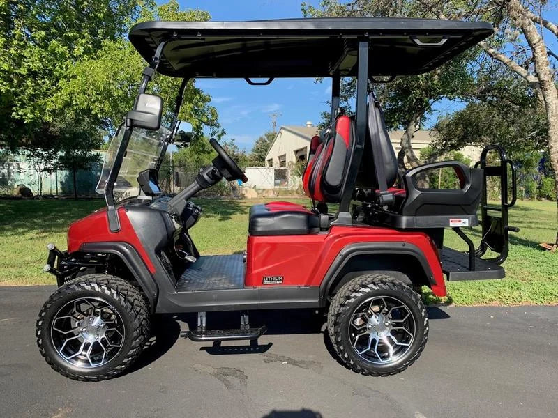 Red 2024 EVolution D5 Maverick 2+2 Golf Cart for Sale