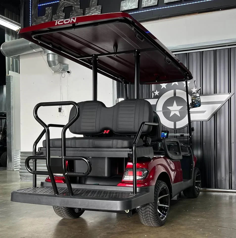 Red 2024 Icon EV I40 Golf Cart for Sale